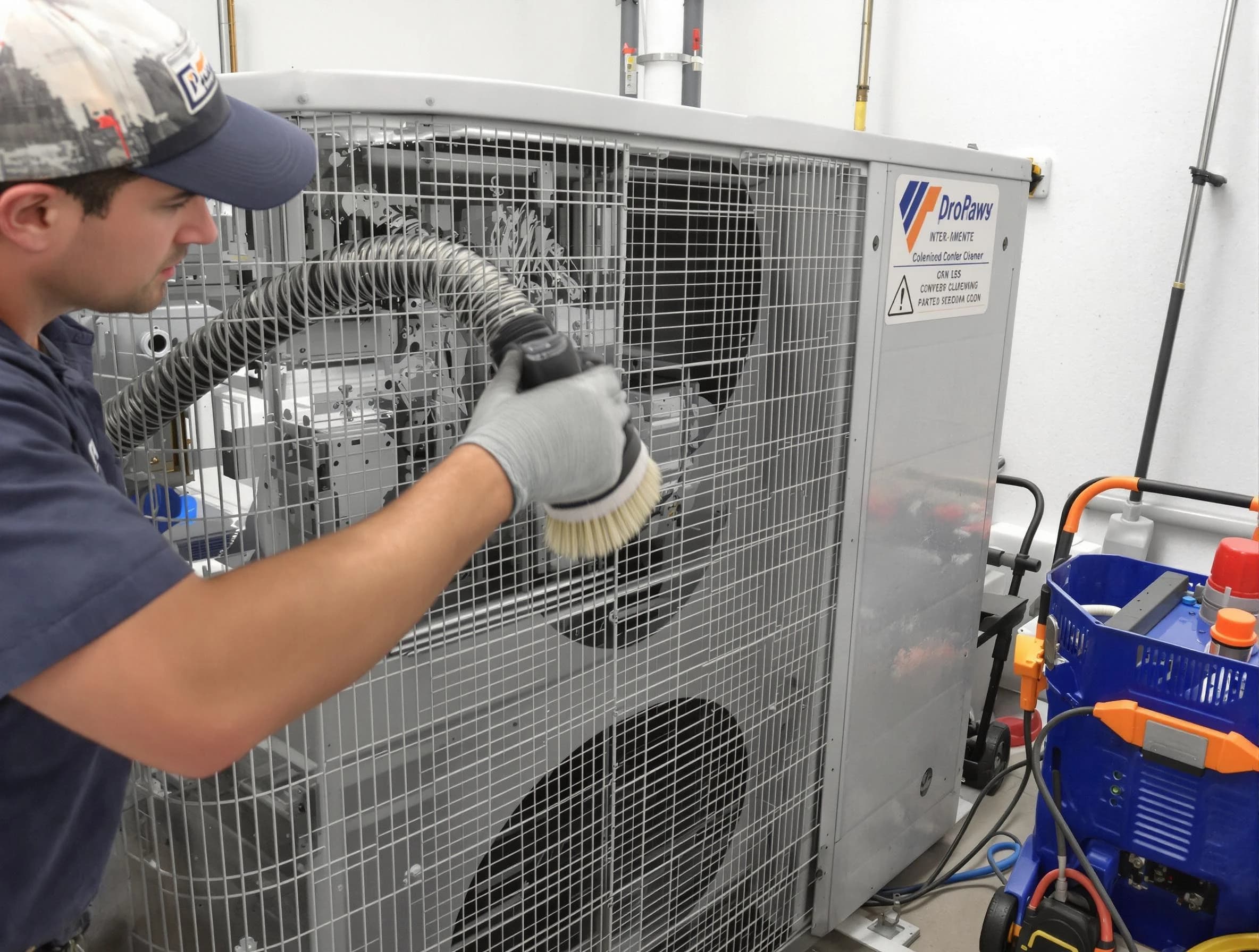 Bethel Acres Air Duct Cleaning specialist performing precision AC coil cleaning for improved system performance in Bethel Acres