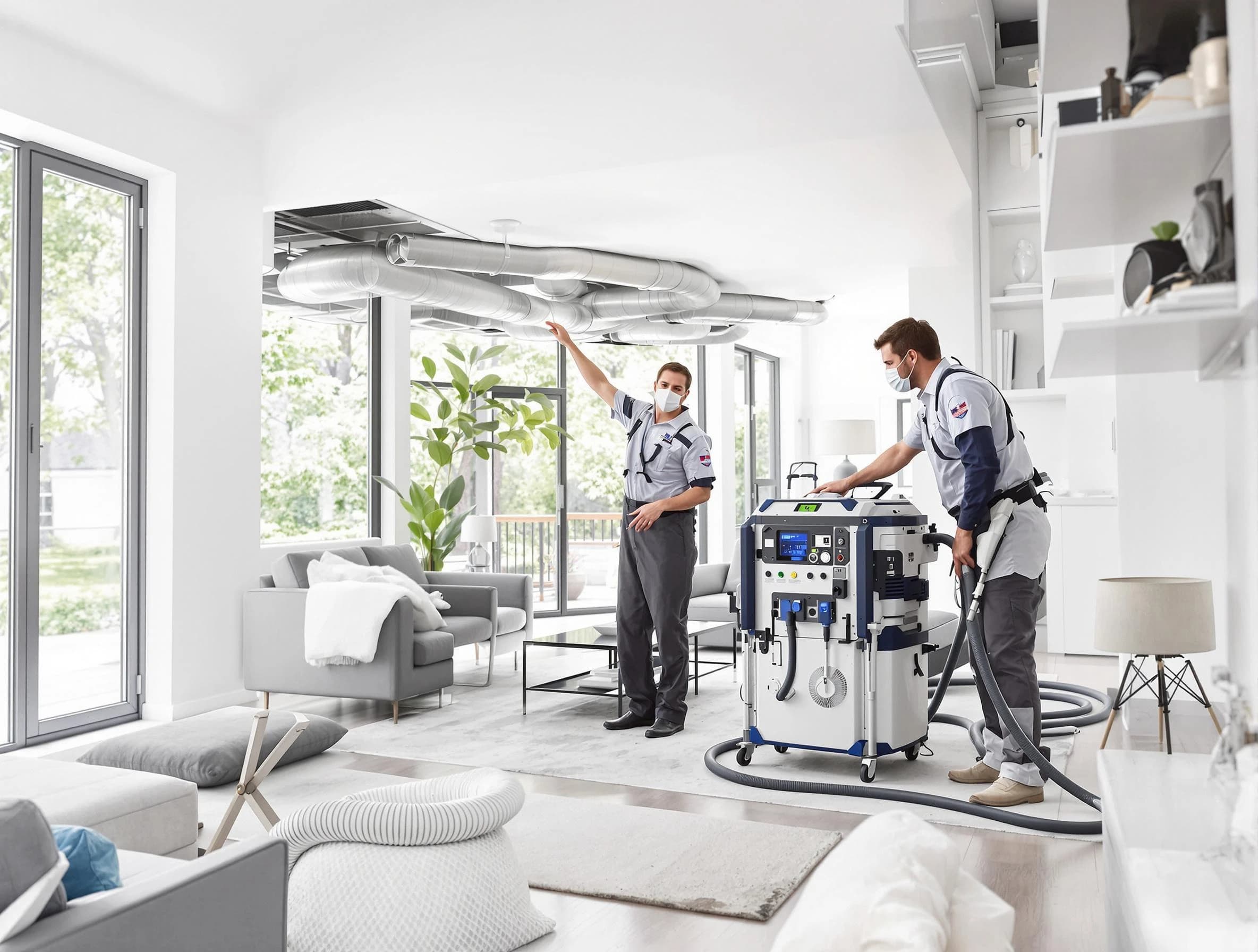 Bethel Acres Air Duct Cleaning professional conducting pure air duct cleaning with state-of-the-art equipment in Bethel Acres