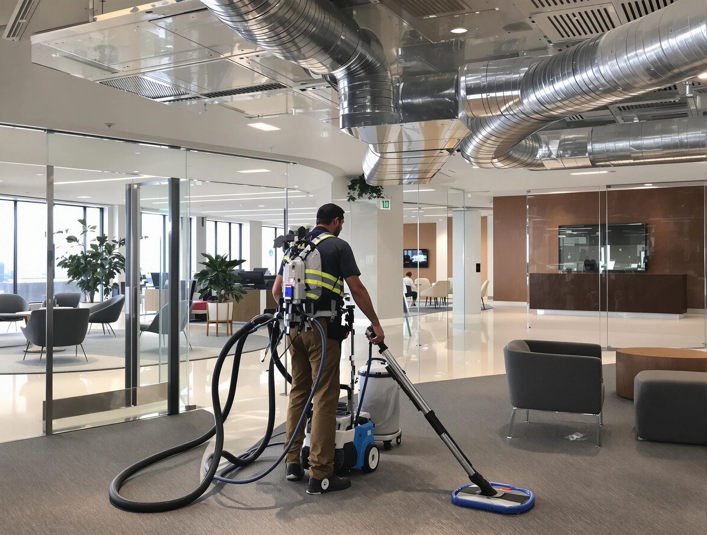 Commercial duct cleaning service by Bethel Acres Air Duct Cleaning in Bethel Acres