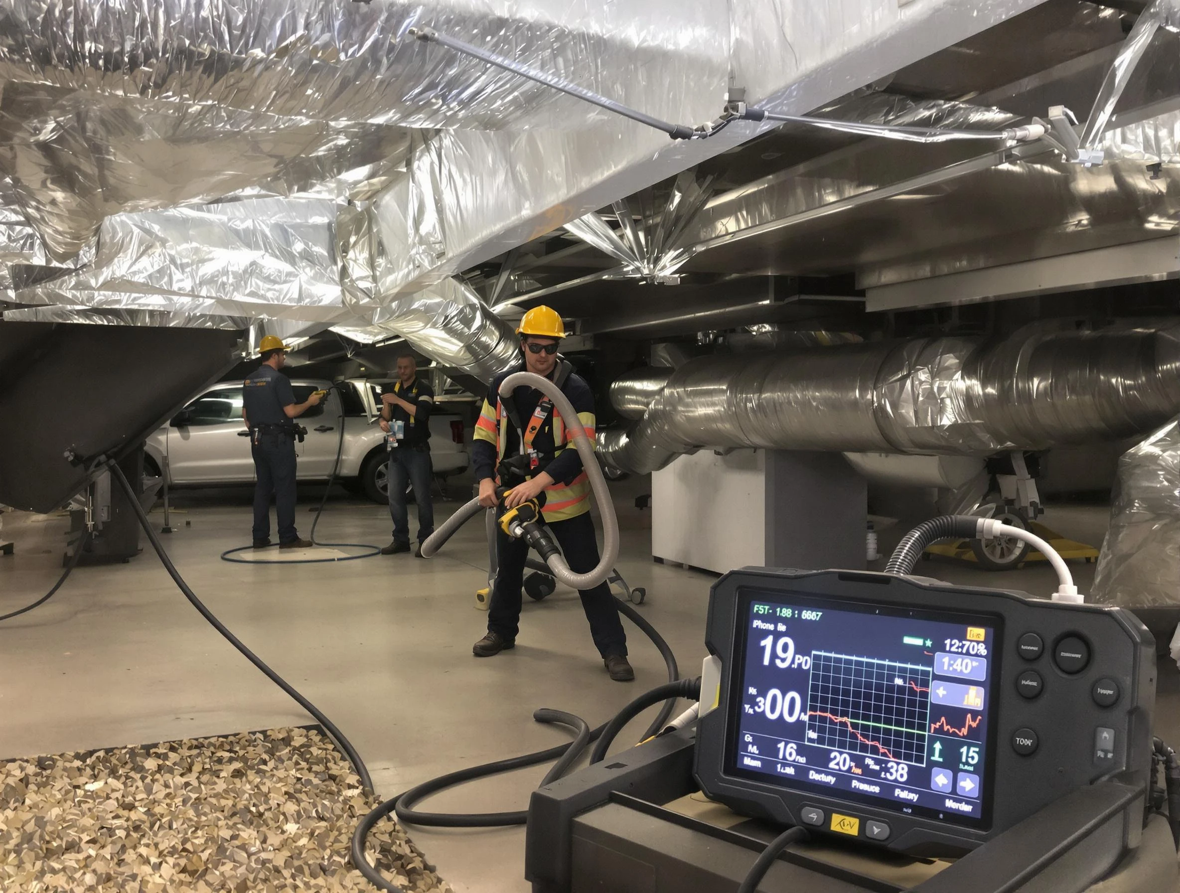Professional negative pressure duct cleaning by Bethel Acres Air Duct Cleaning in Bethel Acres
