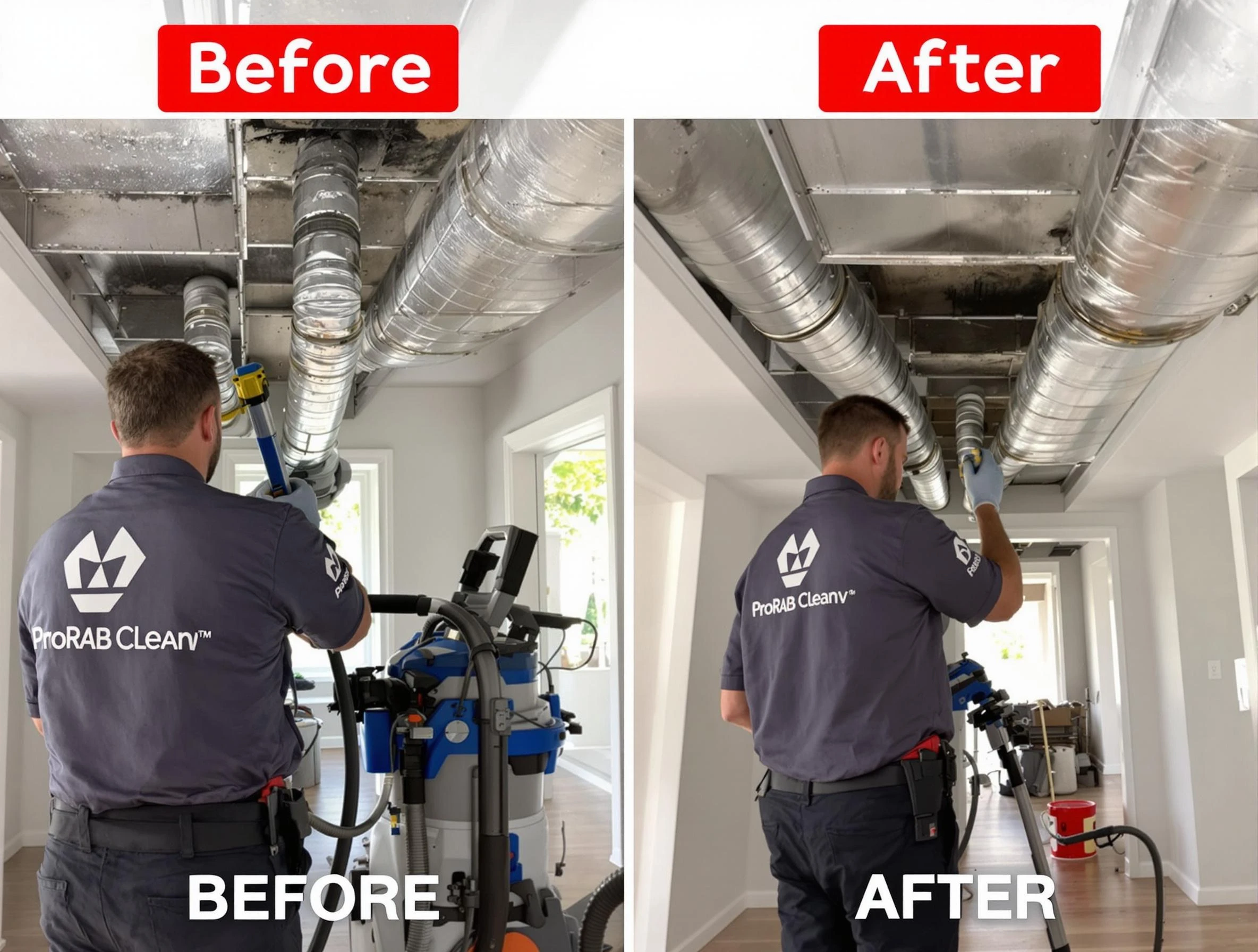 Bethel Acres Air Duct Cleaning expert performing thorough residential duct cleaning in a Bethel Acres home