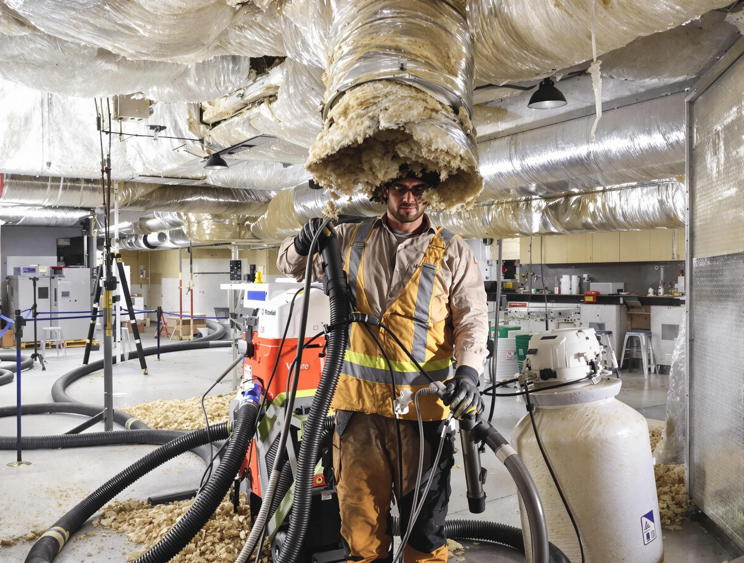 Professional vacuum insulation removal by Bethel Acres Air Duct Cleaning expert in Bethel Acres